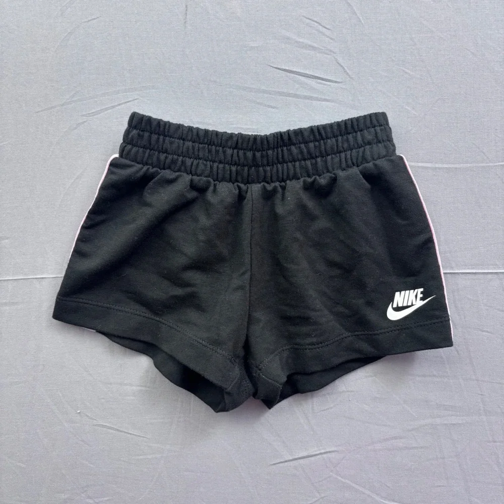 Nike Toddler Girls Black Rainbow Stripe Athletic Shorts 24M 86-92cm